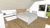 Planung zeichnung Schlafzimmer