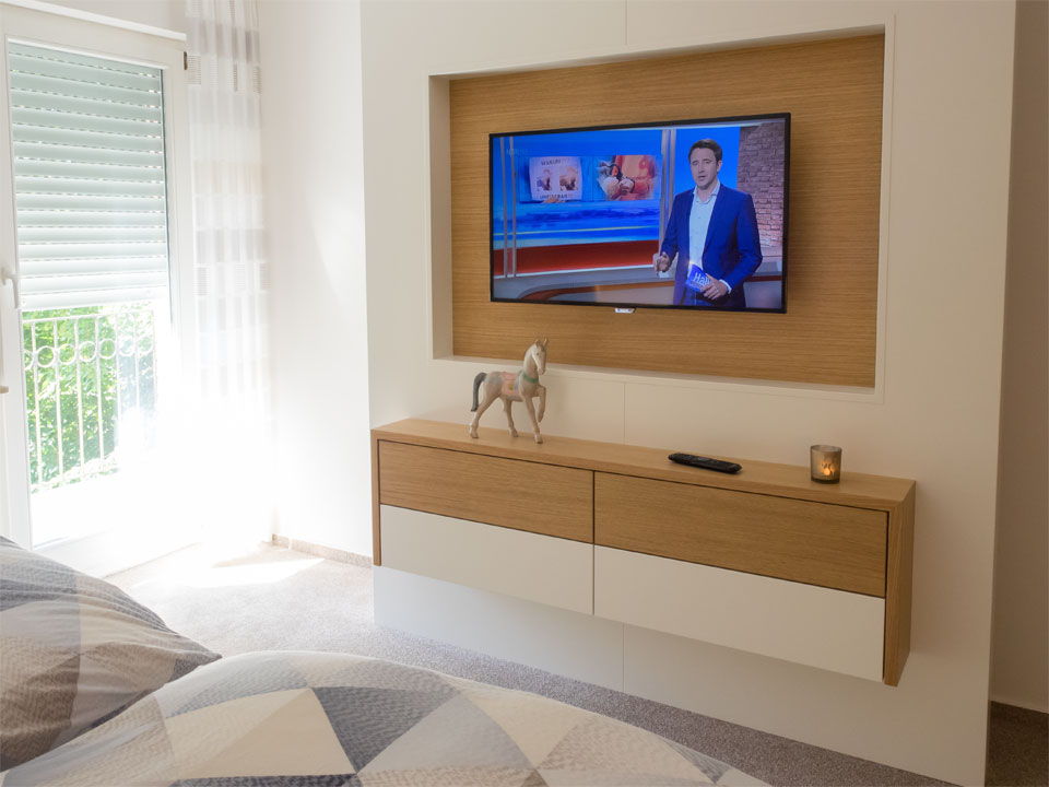 Fernseher im Schlafzimmer